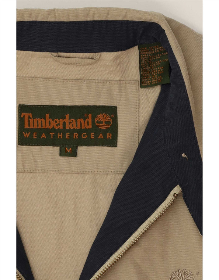 Timberland Veste Bomber Homme UK 38 Polyester Beige Moyen