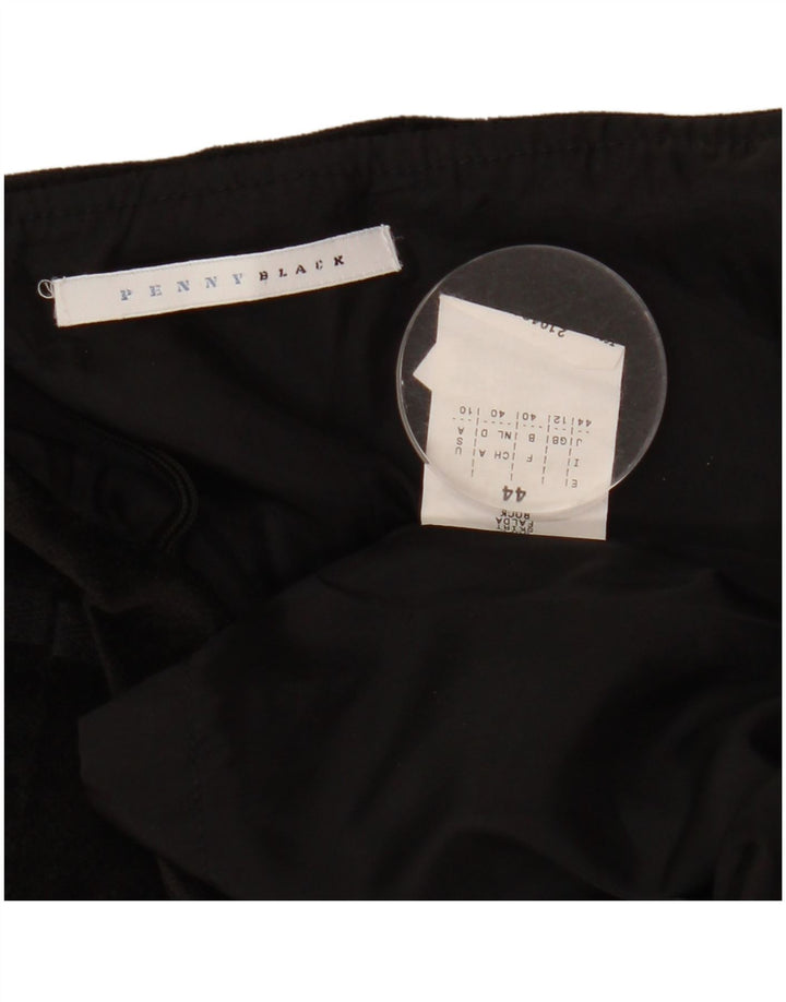 Penny Black Mini jupe en velours pour femme UK 12 Medium W30 Viscose noire