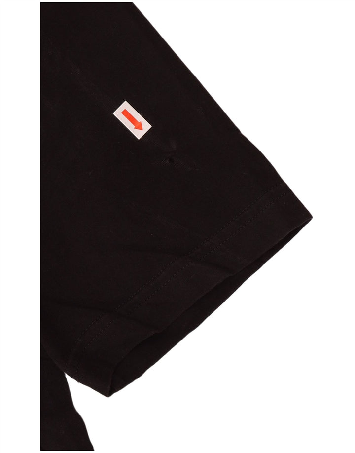 PUMA Polo Homme Noir Moyen Coton