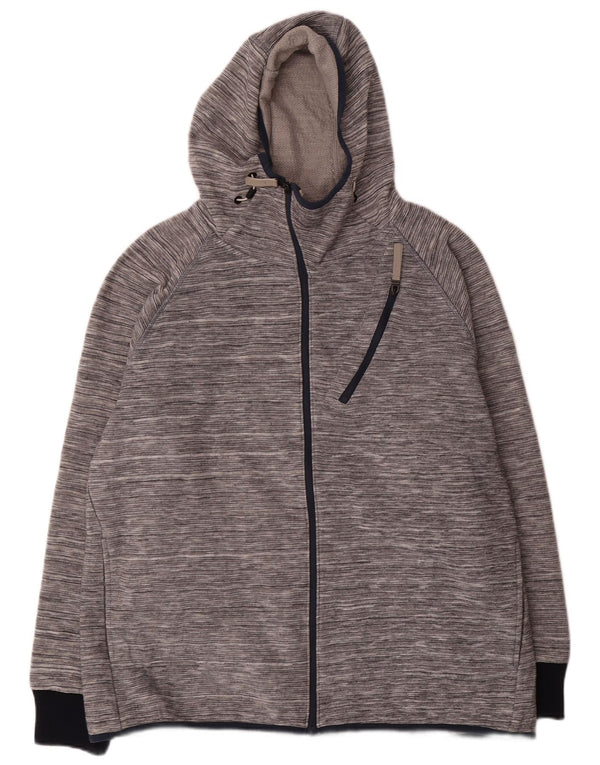 Bench Pull à capuche zippé pour homme 2XL Acrylique moucheté gris