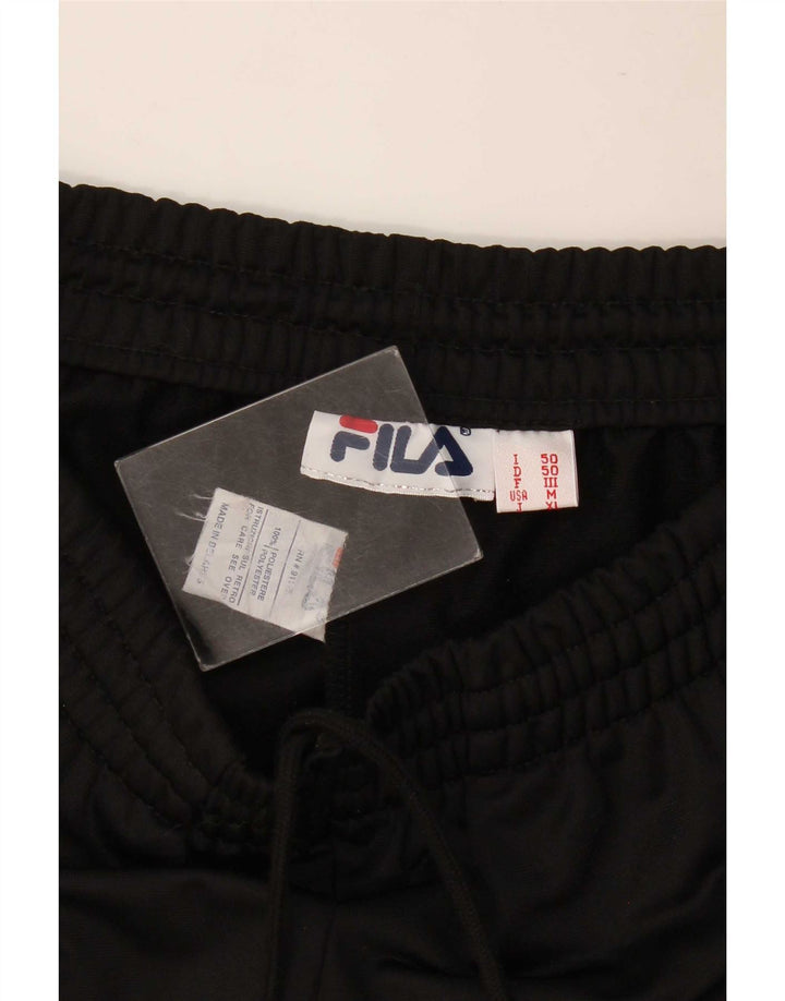 Fila Pantalon de Survêtement Graphique Homme Noir Moyen Polyester Colorblock