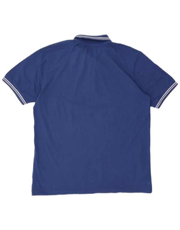 Kappa Polo Homme 2XL Bleu Rayé Coton