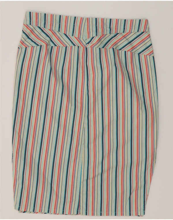 Jupe Crayon Midi Femme Diesel W28 L24 Coton Rayé Multicolore