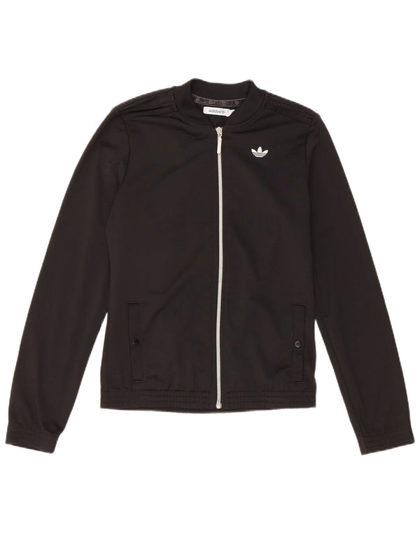 Adidas Veste de survêtement coupe régulière pour femme EU 36 Petit Noir Polyester