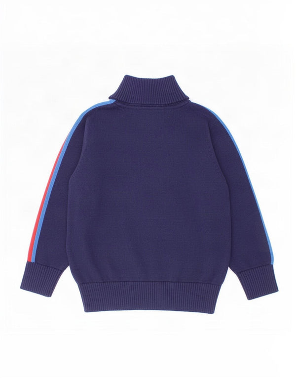 Joules Pull à col zippé pour bébé garçon 18-24 mois Bleu marine Colourblock