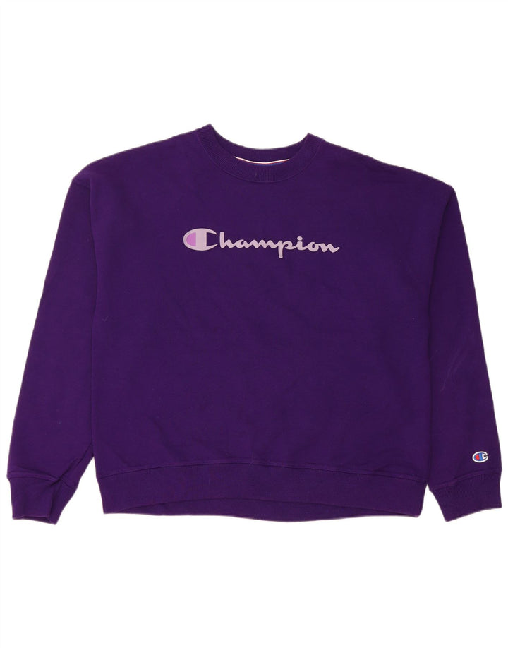 Champion Sweat-shirt pour femme UK 14 Coton violet moyen