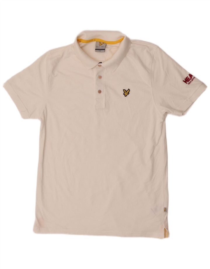 Lyle & Scott Polo Graphique Homme Grand Blanc Coton