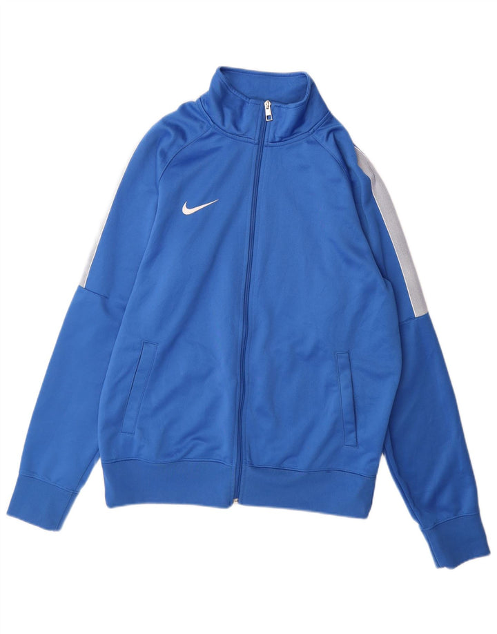 Veste de survêtement Nike pour homme en polyester color block bleu moyen
