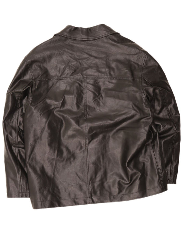 Metropolitan Veste en cuir pour homme IT 50 Large Noir