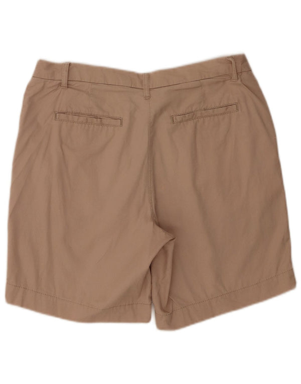 Marks & Spencer Short Chino Femme UK 12 Moyen W32 Coton Beige