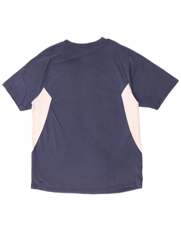 Nike T-shirt pour homme UK 42/44 Large Bleu marine Colourblock Coton