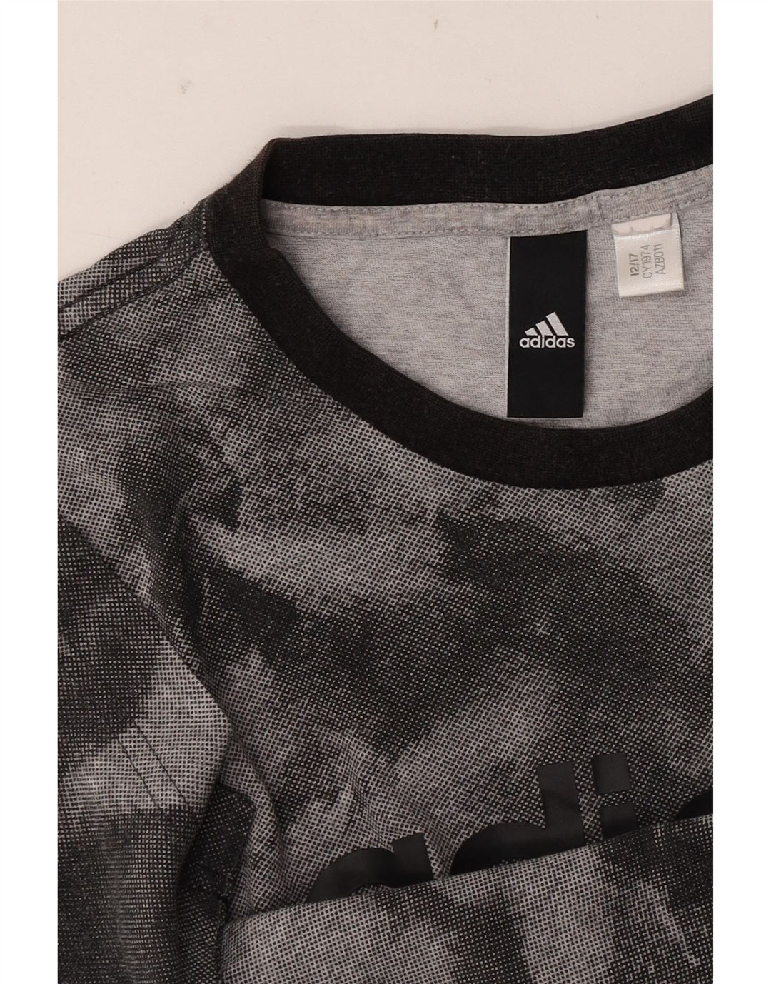ADIDAS T-Shirt Graphique Homme Petit Gris Tie Dye