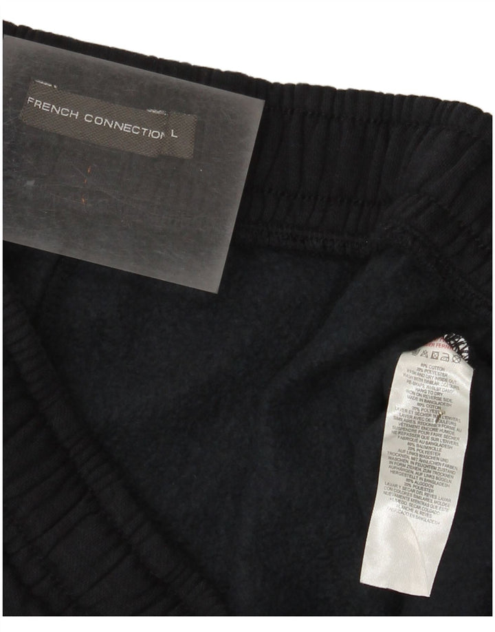French Connection Short de Sport Homme Grand Noir Coton