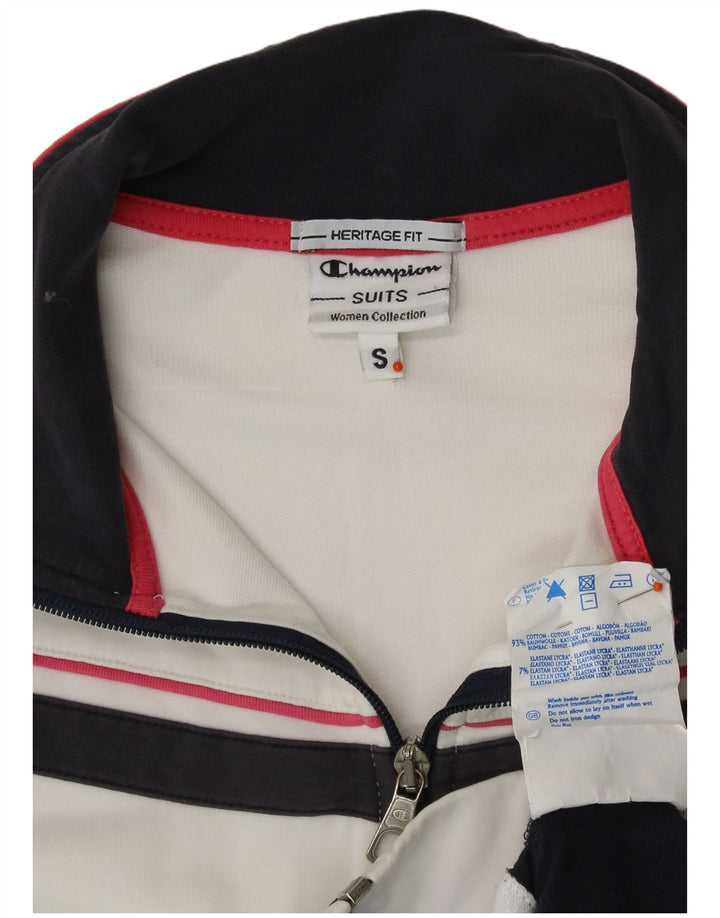 Champion Veste de survêtement Heritage Fit pour femme UK 10 Petit coton blanc