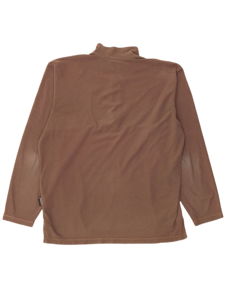 Jack Wolfskin Pull polaire à fermeture éclair complète pour homme, grand marron