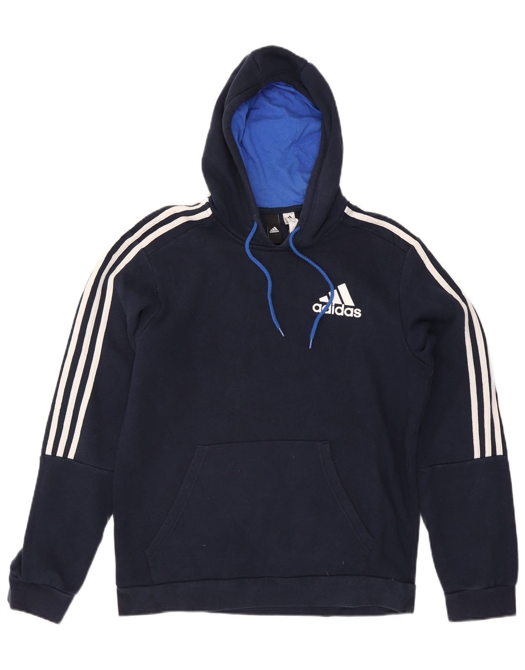 Adidas Pull à capuche pour homme en coton bleu marine moyen