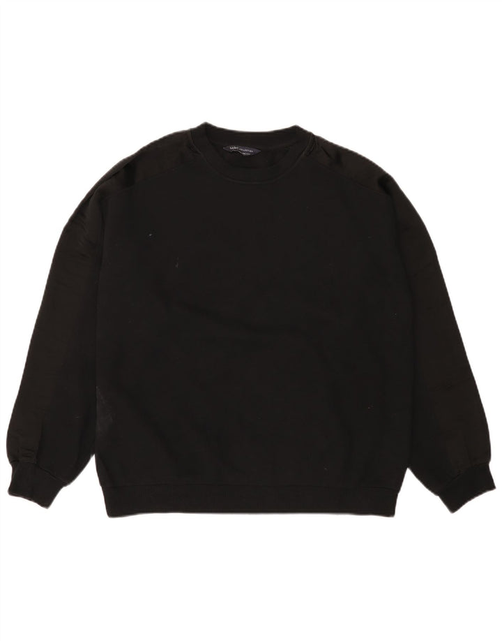 Marks & Spencer Sweat-shirt pour femme UK 12 en coton noir moyen