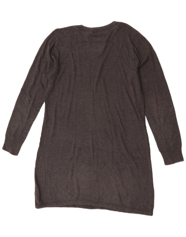 Fat Face Robe pull à manches longues pour femme UK 16 Large Gris Coton