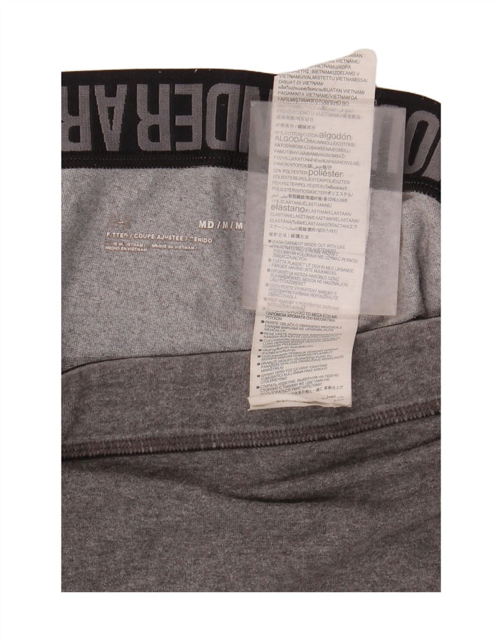 Under Armour Legging Capri Graphique Femme UK 44 Coton Gris Moyen