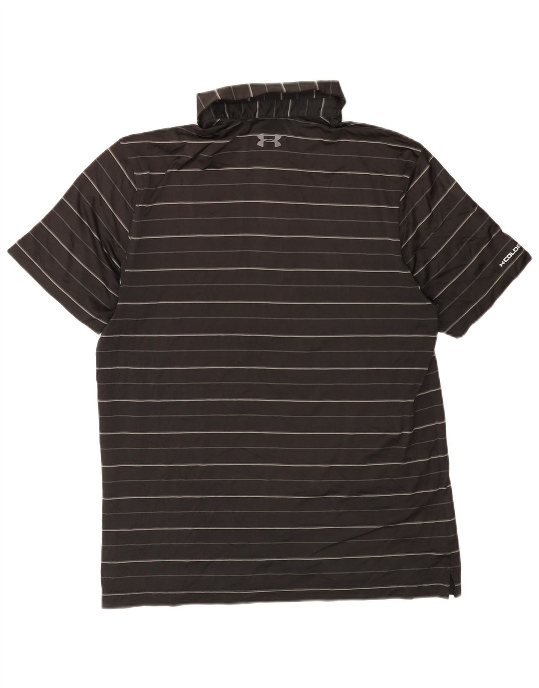 Under Armour Polo Heat Gear Homme Noir Rayé Moyen