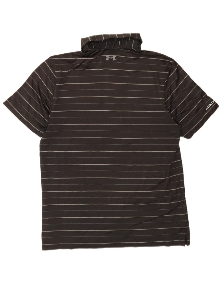 Under Armour Polo Heat Gear Homme Noir Rayé Moyen