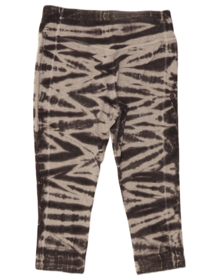Nike Legging Capri Femme UK 44 Gris Moyen Tie Dye Coton