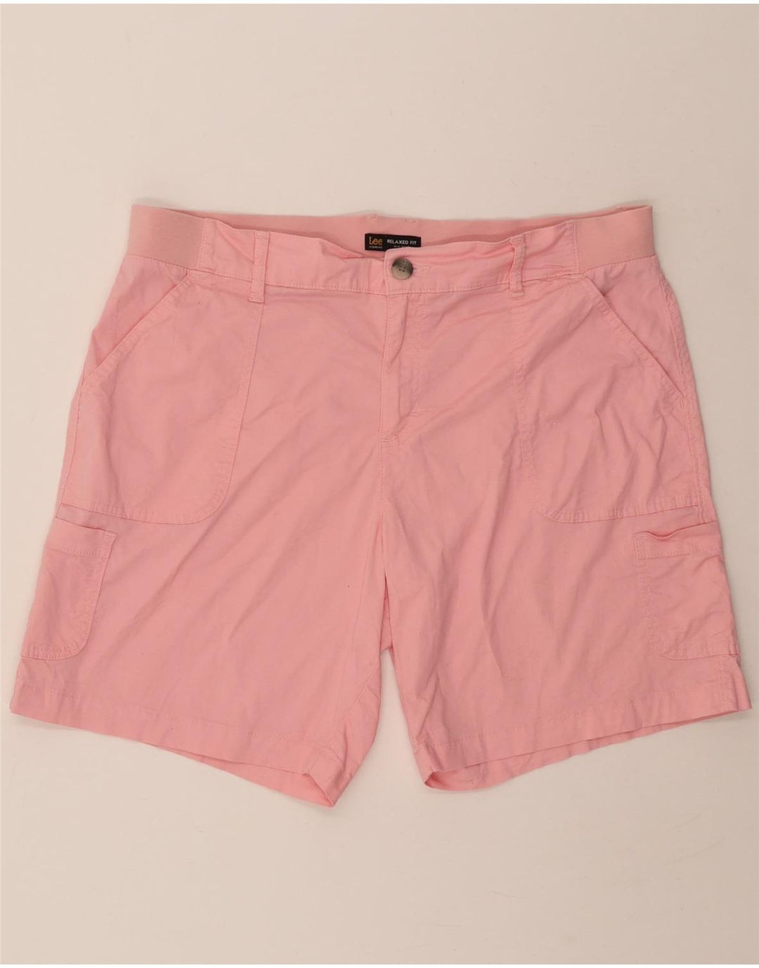 LEE Womens Cargo Shorts US 20 3XL W42 Pink Cotton Vintage Lee and Second-Hand Lee from Messina Hembry 