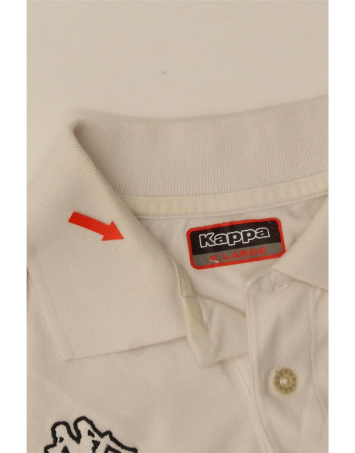 Kappa Polo Homme XL Blanc Coton
