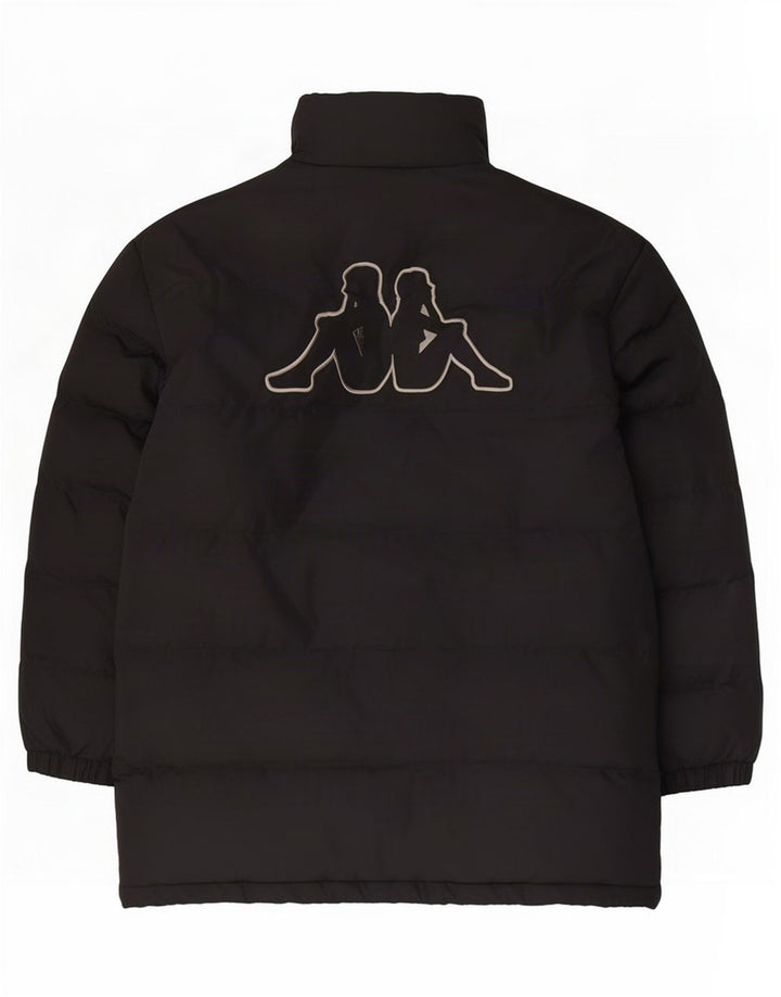 Kappa Veste matelassée graphique pour garçon 13-14 ans 2XL Noir Polyester