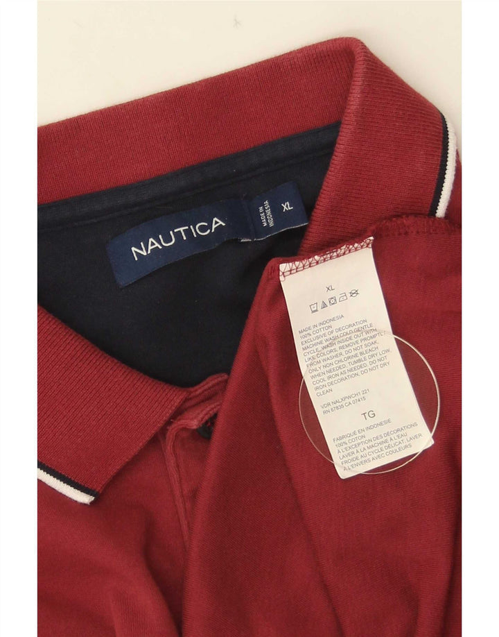 Nautica Polo Homme XL Rouge Coton