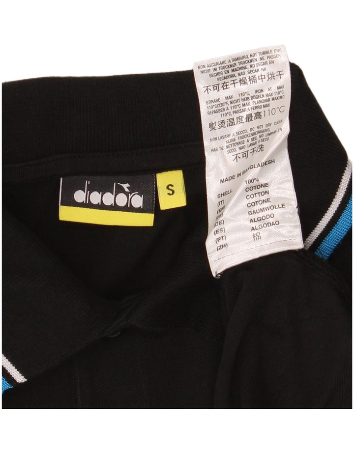 Diadora Polo Homme Petit Noir Coton