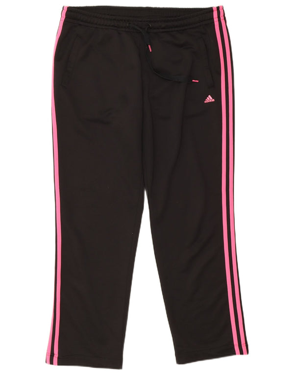 Adidas Pantalon de survêtement Climalite pour femme UK 16/18 Large Noir Polyester
