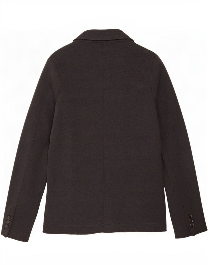 Cerruti 1881 Veste blazer en tricot à 3 boutons pour homme Petite laine grise