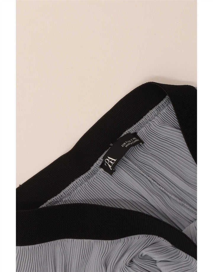 Zara Pantalon Court Cullotes Femme Petit W26 L22 Bleu
