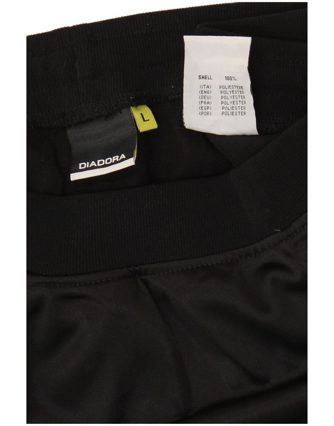 Diadora Pantalon de survêtement pour femme UK 16 Large Noir Polyester