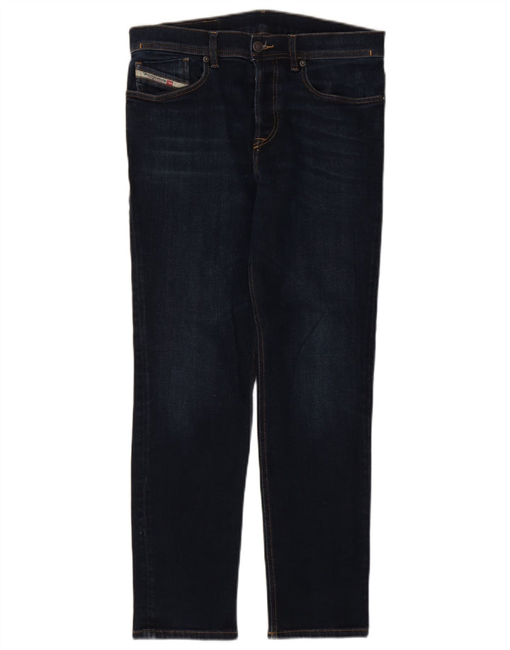 Jean Slim Femme Diesel W30 L30 Bleu Marine Coton