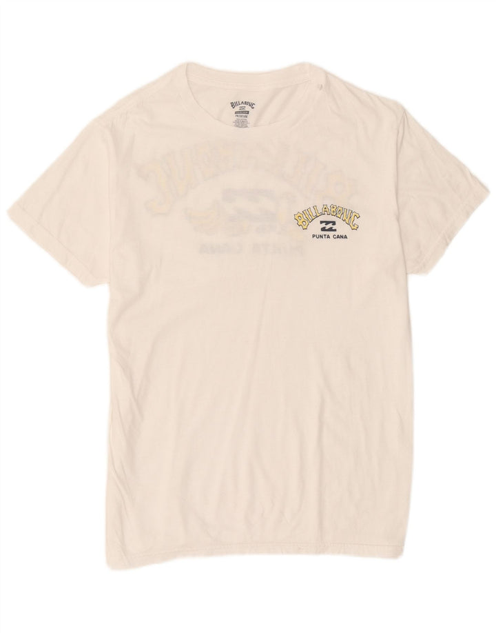 Billabong T-Shirt Graphique Homme Blanc Moyen Coton