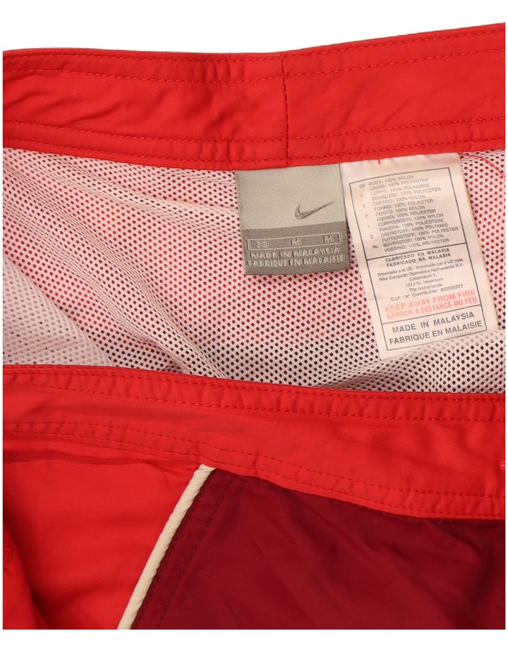 Nike Short de bain en nylon color block rouge moyen pour homme
