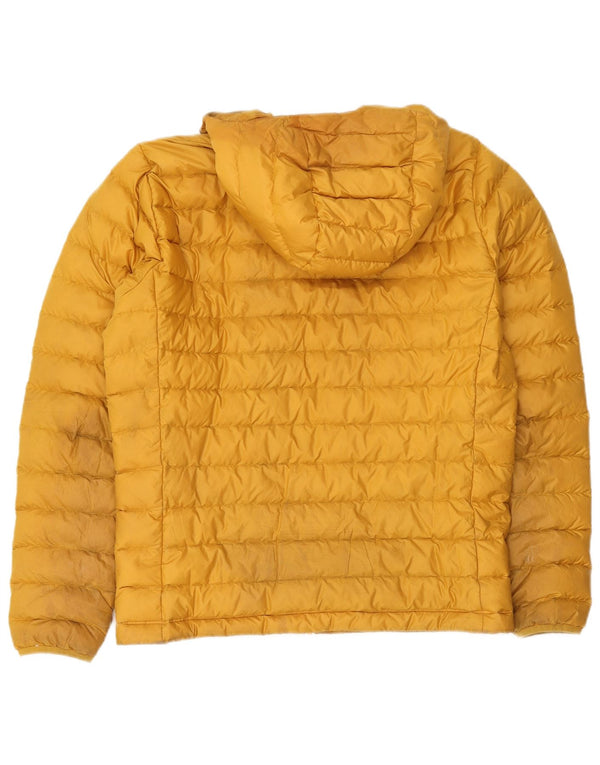 Patagonia Veste rembourrée à capuche pour hommes UK 38 Polyester jaune moyen