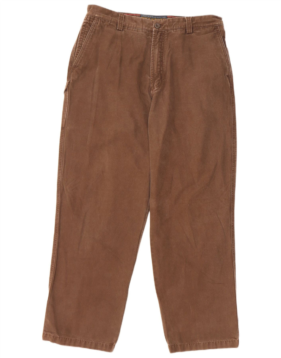 IZOD Pantalon Cargo Droit Homme W36 L32 Marron Coton