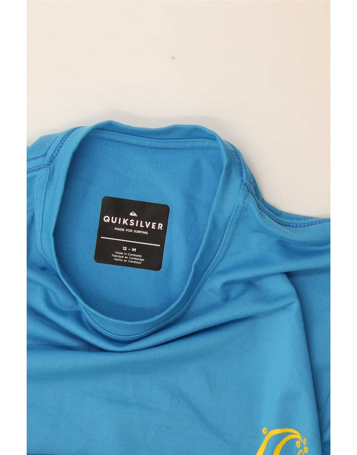 Quiksilver T-Shirt Garçon 11-12 ans Bleu Moyen
