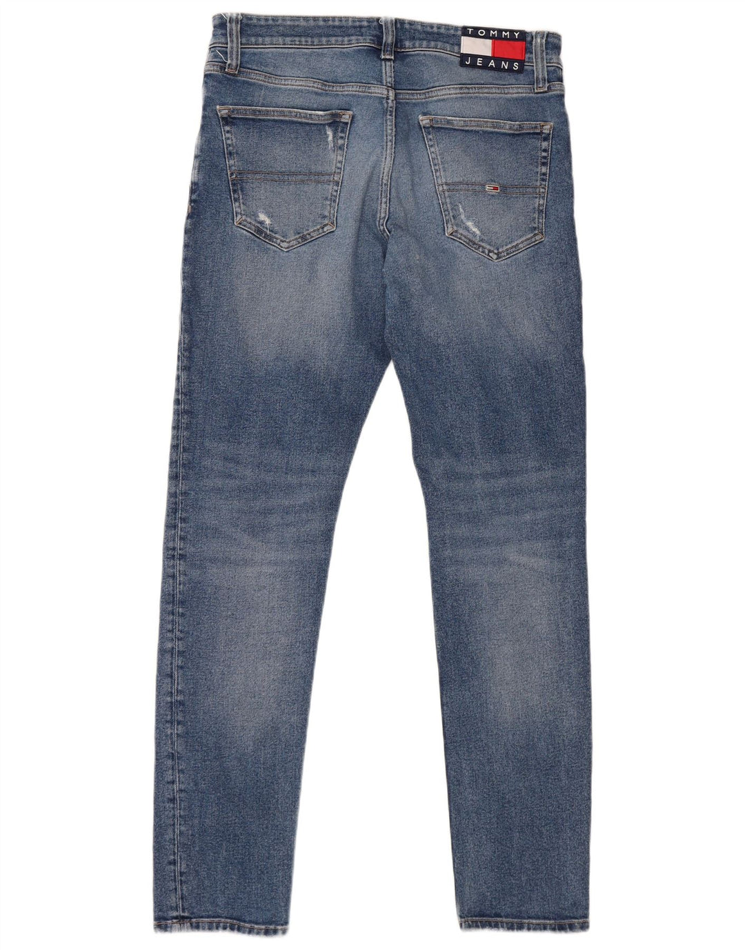 Tommy Hilfiger Jean slim vieilli W30 L34 pour homme en coton bleu