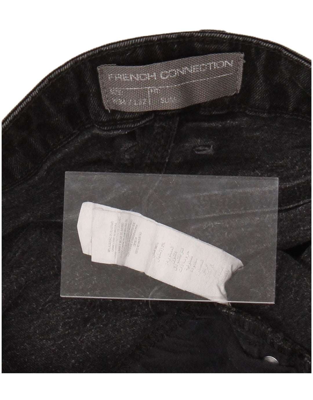 FRENCH CONNECTION Jean Slim Homme W34 L29 Coton Noir