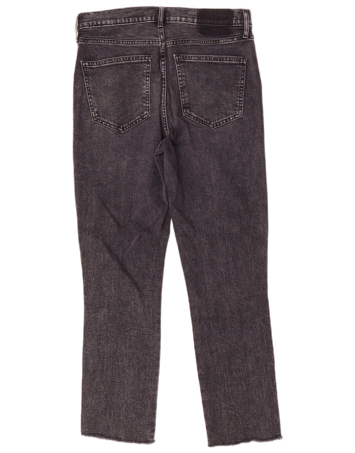 Gap Femme Cigarette Taille Haute Jean Slim W29 L27 Gris Coton