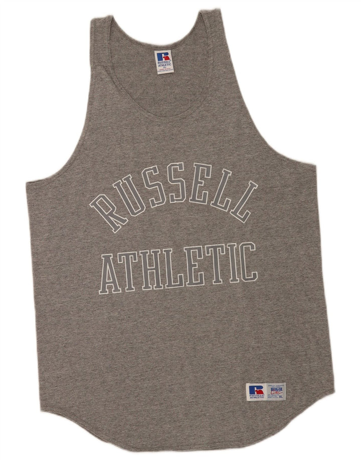 Russell Athletic Débardeur graphique pour homme XL Gris Polyester