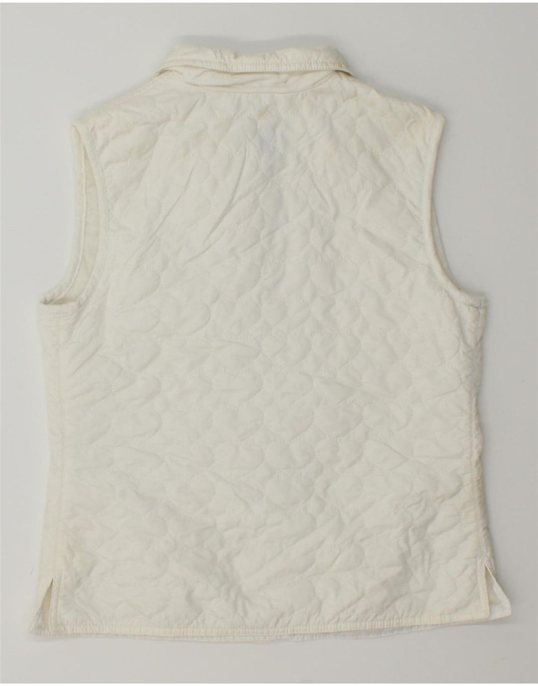 MOSCHINO Girls Quilted Gilet 11-12 Years White Polyamide Vintage Moschino and Second-Hand Moschino from Messina Hembry 