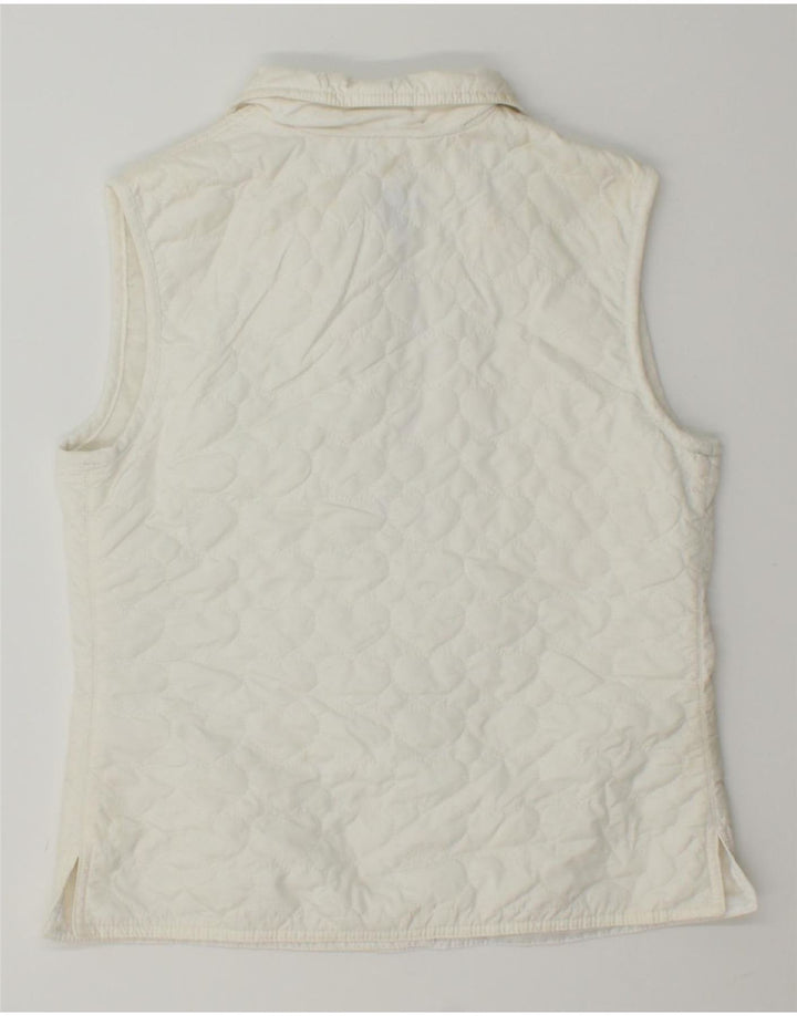 MOSCHINO Girls Quilted Gilet 11-12 Years White Polyamide Vintage Moschino and Second-Hand Moschino from Messina Hembry 