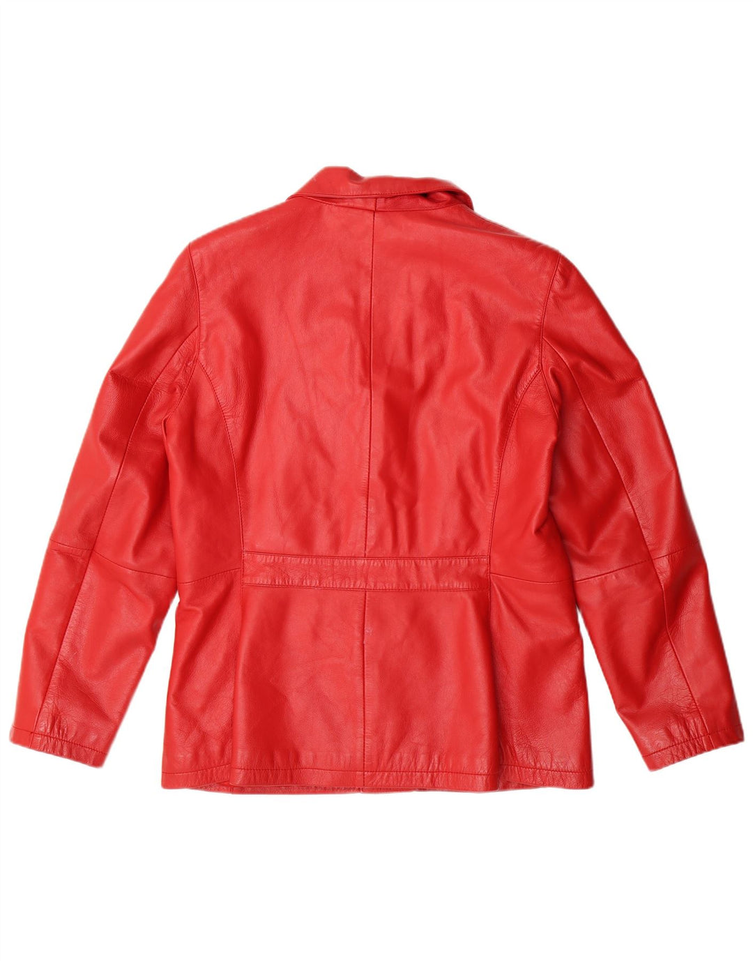 IN EXTENSO Veste en Cuir Femme IT 44 Cuir Rouge Moyen