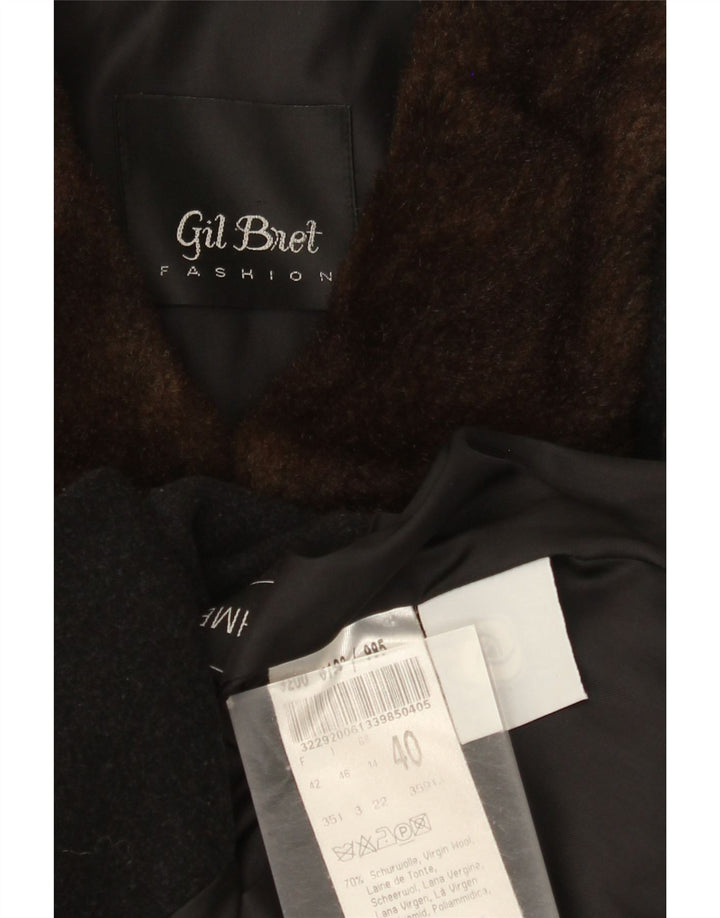 Gil Bret Manteau pour femme UK 14 Laine noire moyenne