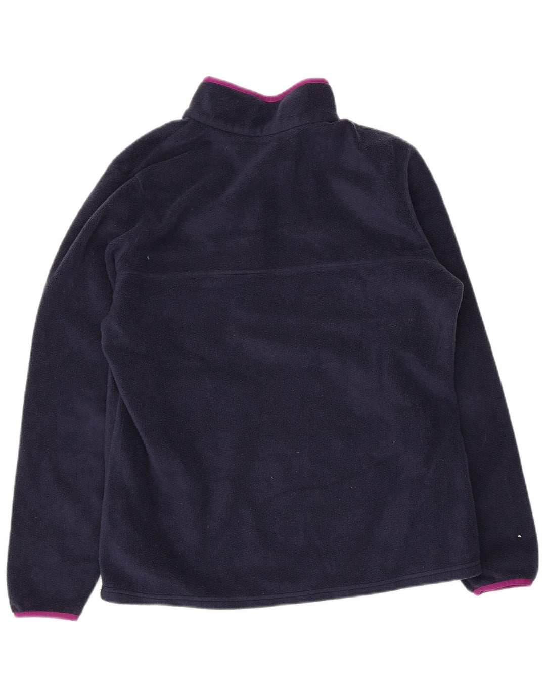 Columbia Pull polaire à col boutonné pour femme UK 16 Large Bleu marine Polyester